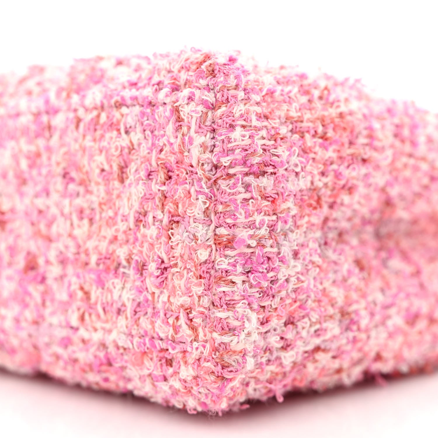 Chanel Tweed Quilted Nano Kelly Shopper Pink 10 of 10