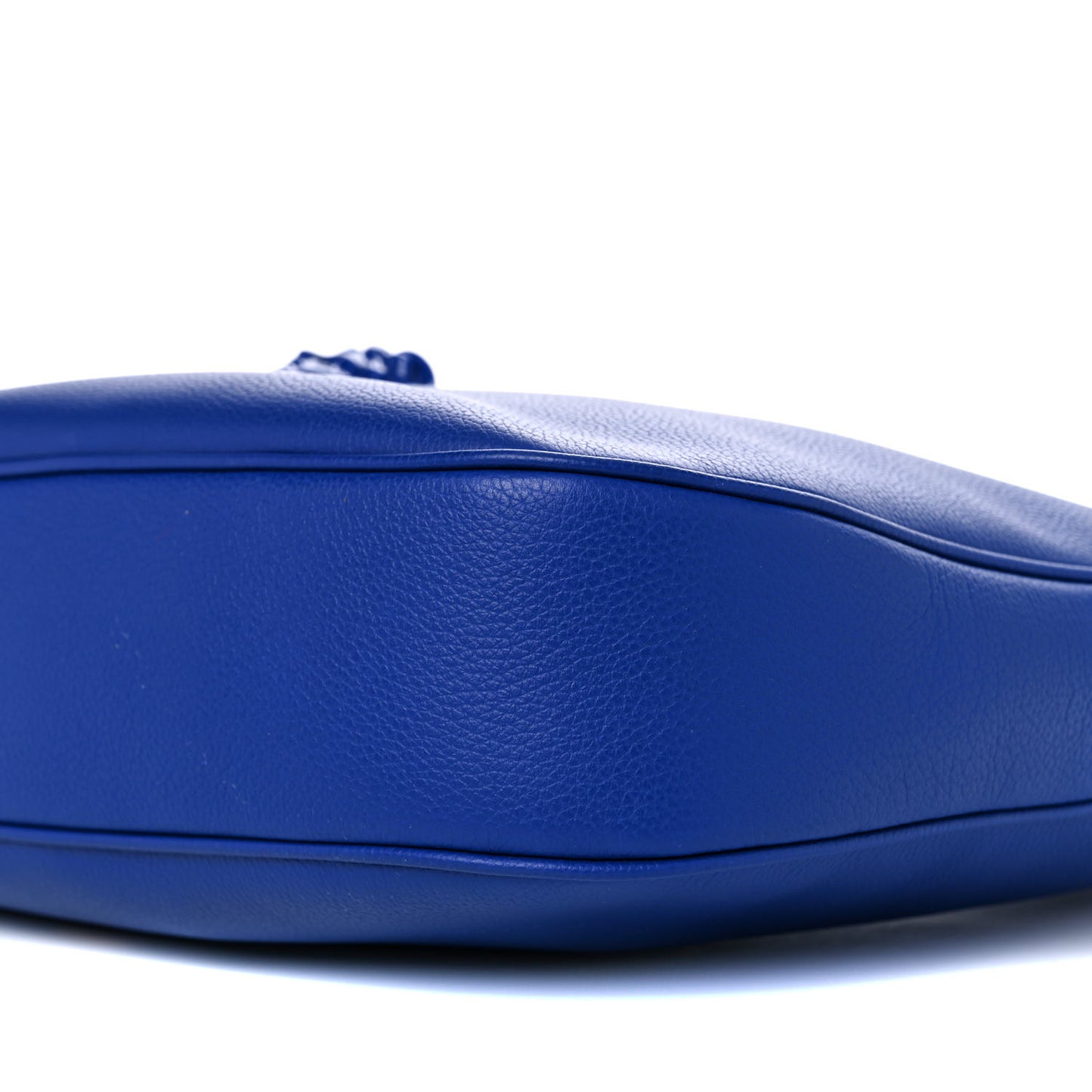 Grained Calfskin La Medusa Shoulder Bag Lapis