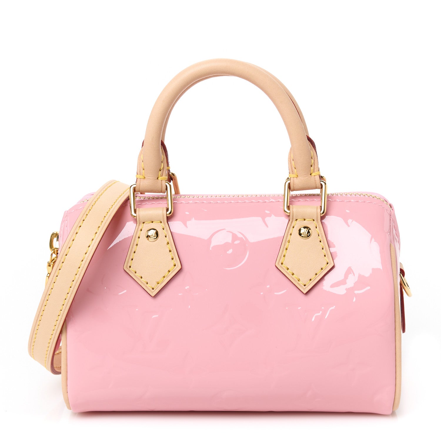 Louis Vuitton Vernis Monogram Nano Speedy Mochi Pink 1754231