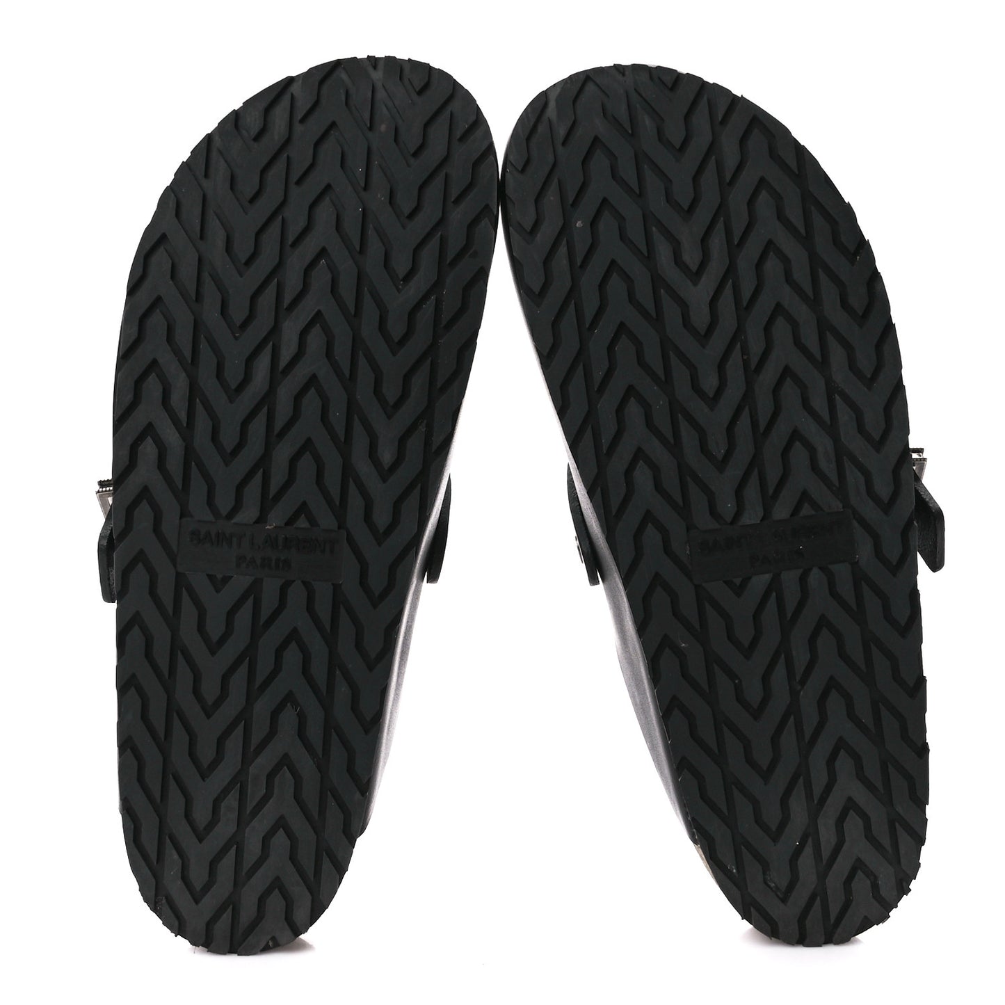 Calfskin Buckle Jimmy Clog 39 Black