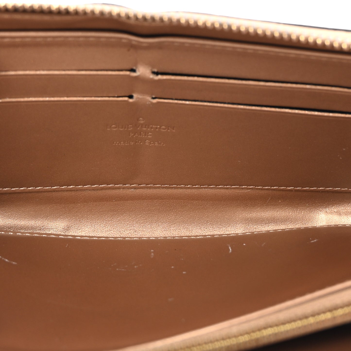 Vernis Zippy Wallet Beige Poudre