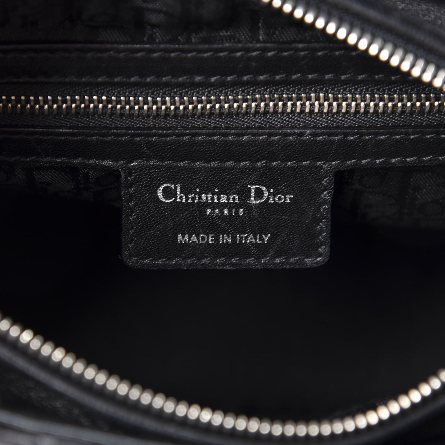 Lambskin Cannage Medium Lady Dior Black