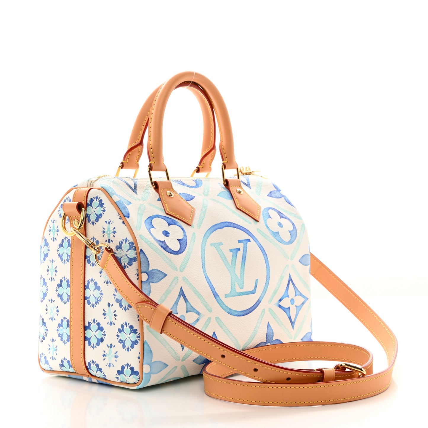 Monogram Tiles By The Pool Speedy Bandouliere 25 Lagoon Blue