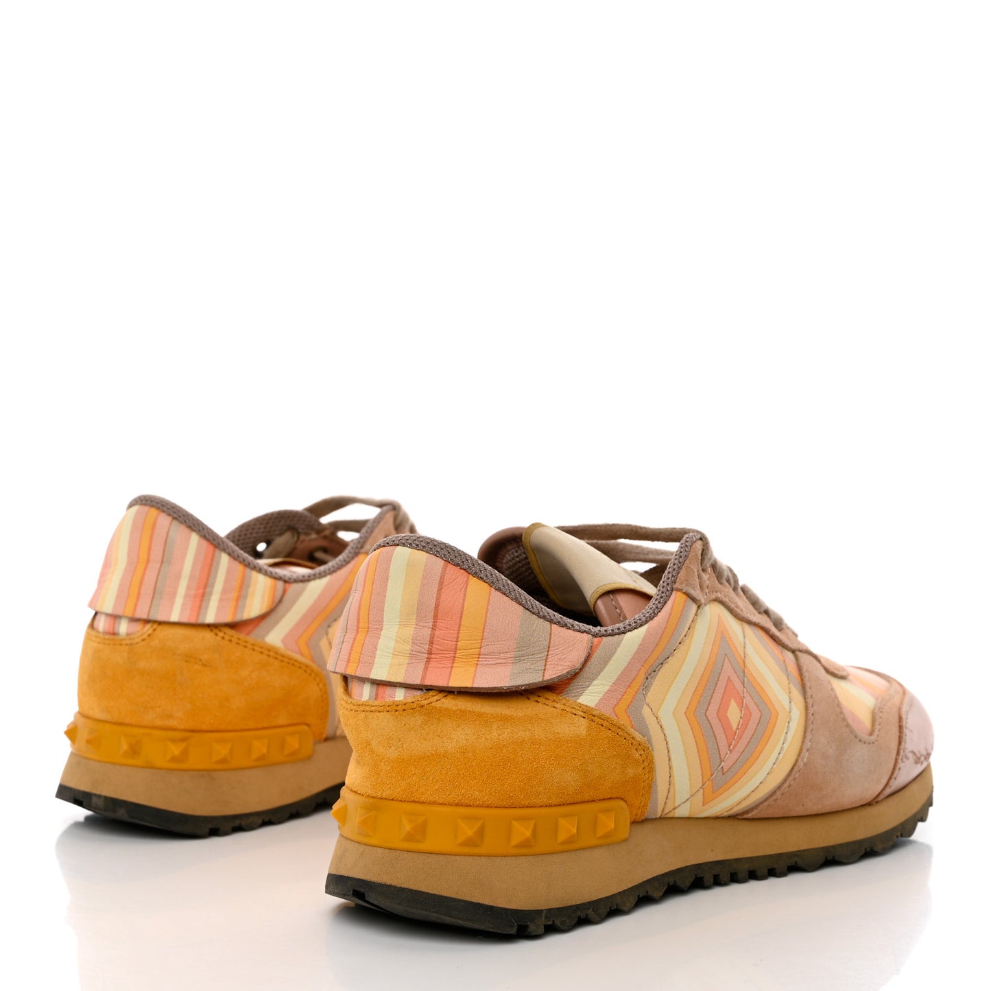 Suede Calfskin Native Couture 1975 Womens Rockrunner Sneakers 38.5 Multicolor