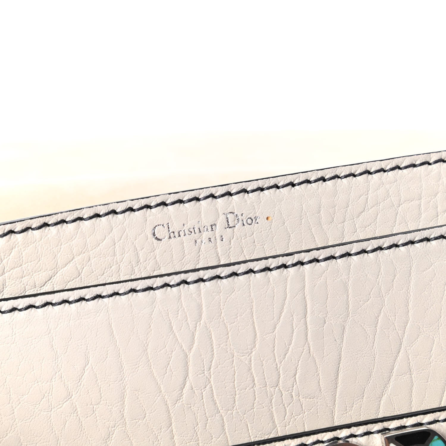 Christian Dior Canyon Grained Lambskin J'Adior Chain Flap Bag Off White 9 of 10