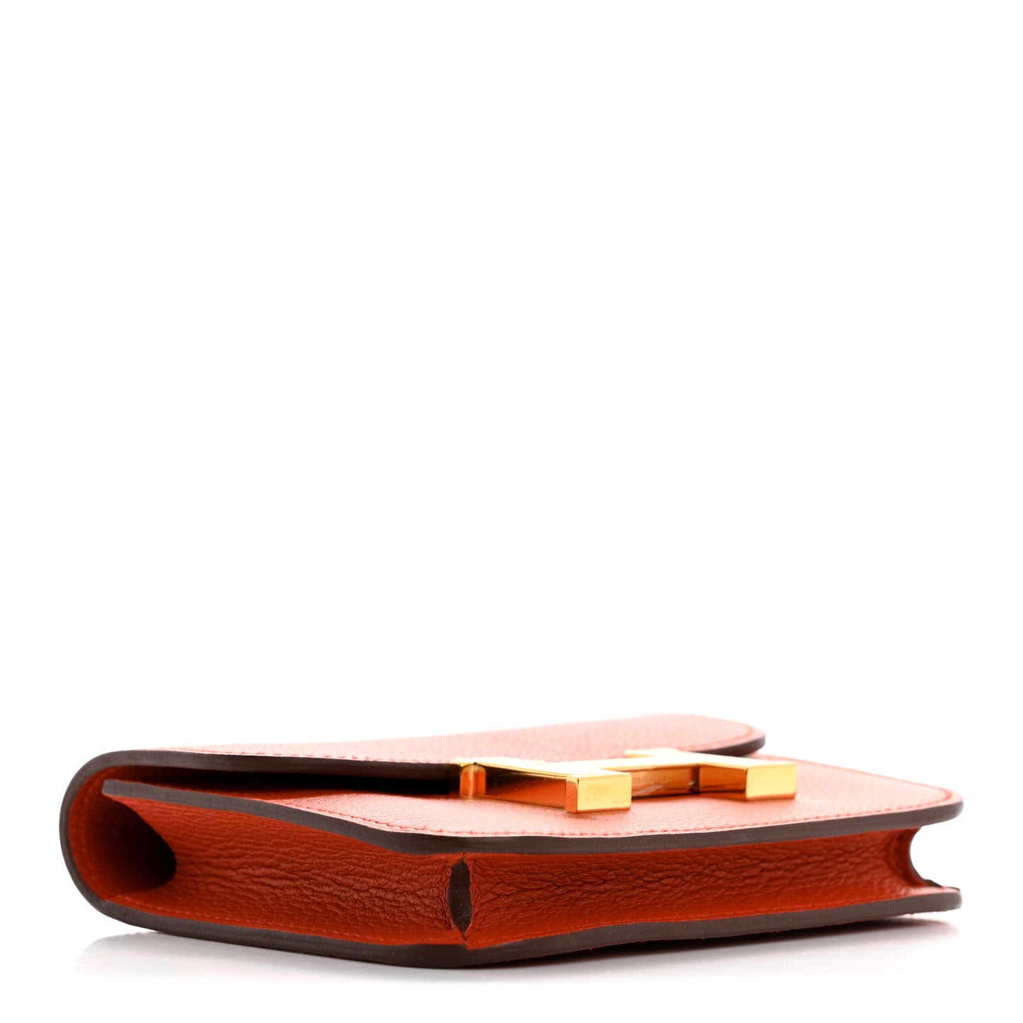 Evercolor Bi-Color Constance Slim Wallet Terre Battue Capucine