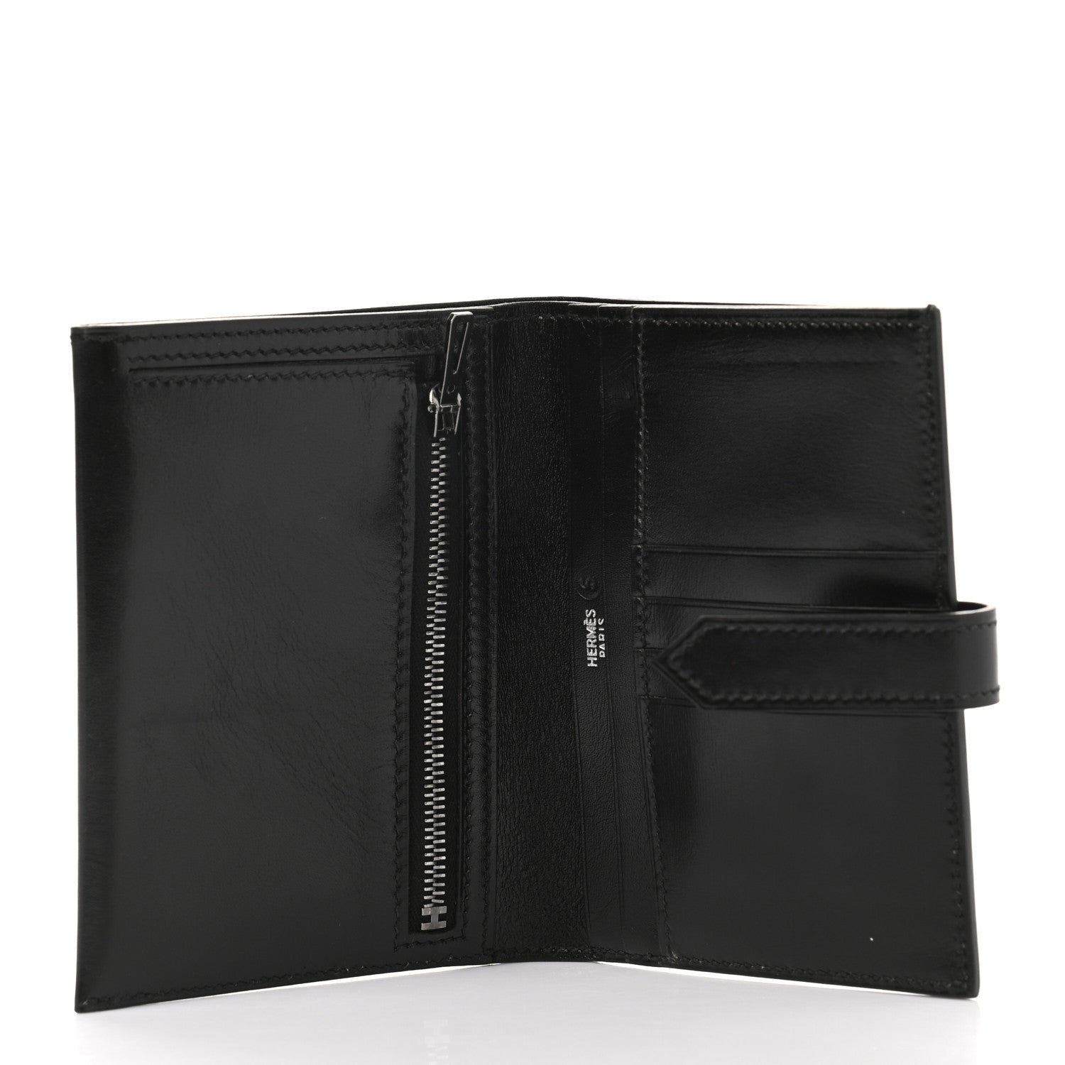 Hermes Box Bearn Compact Wallet Black 5 of 7
