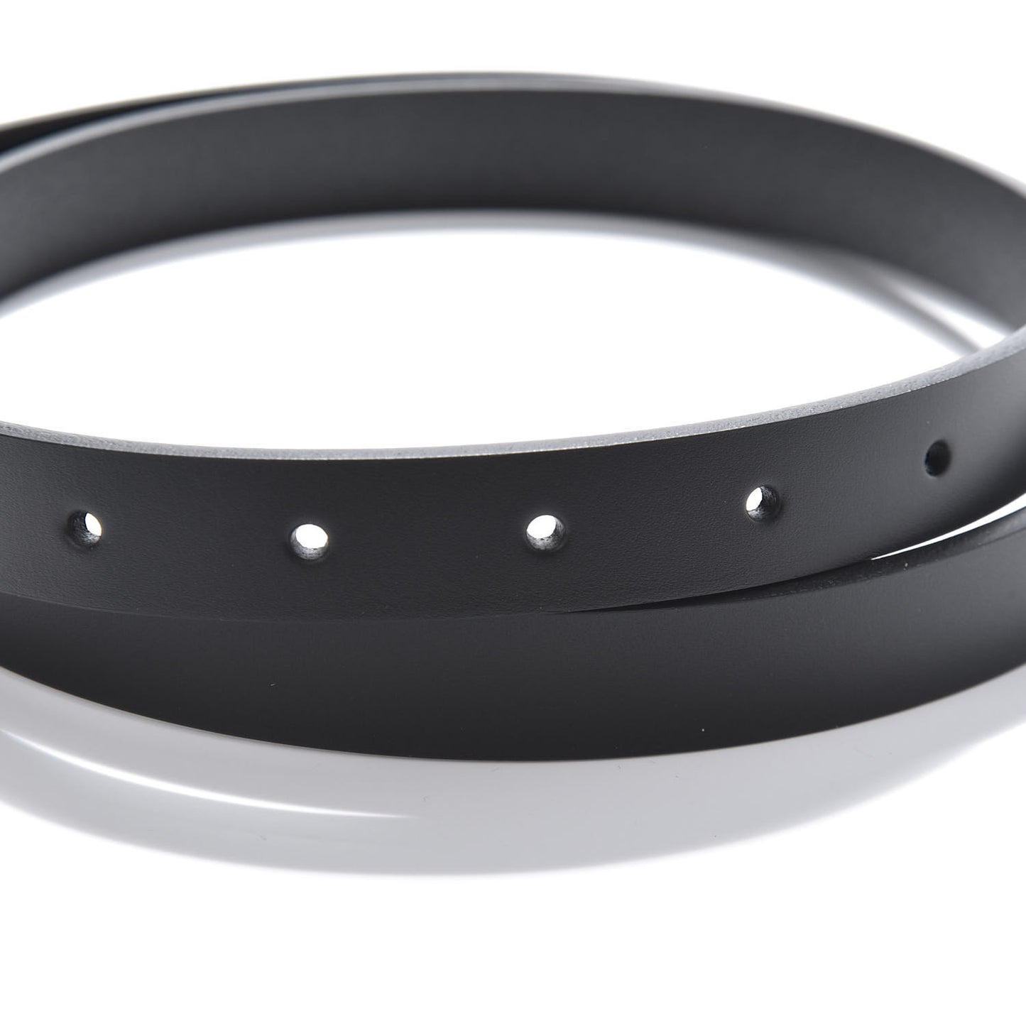 Calfskin Horsebit Buckle Belt 90 36 Black