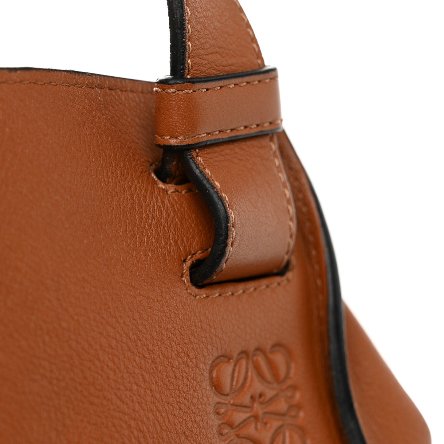 Calfskin Medium Hammock Shoulder Bag Tan