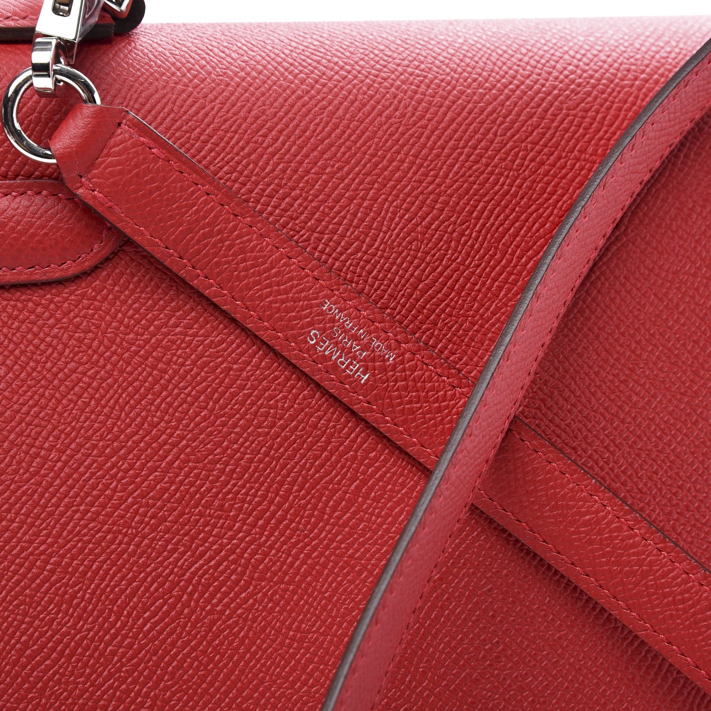 Epsom Kelly Sellier 28 Rouge Casaque