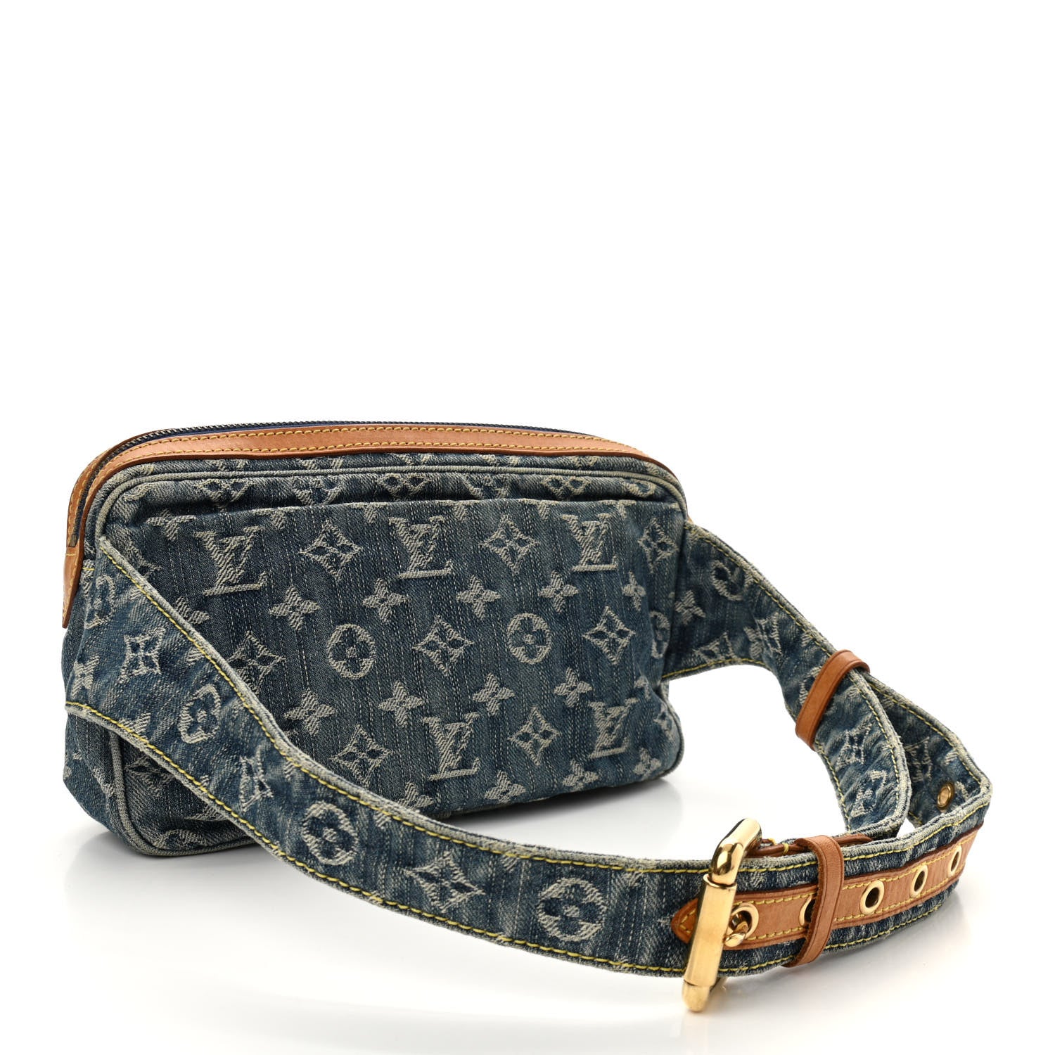 Louis Vuitton Monogram Denim Bum Bag Blue 3 of 10