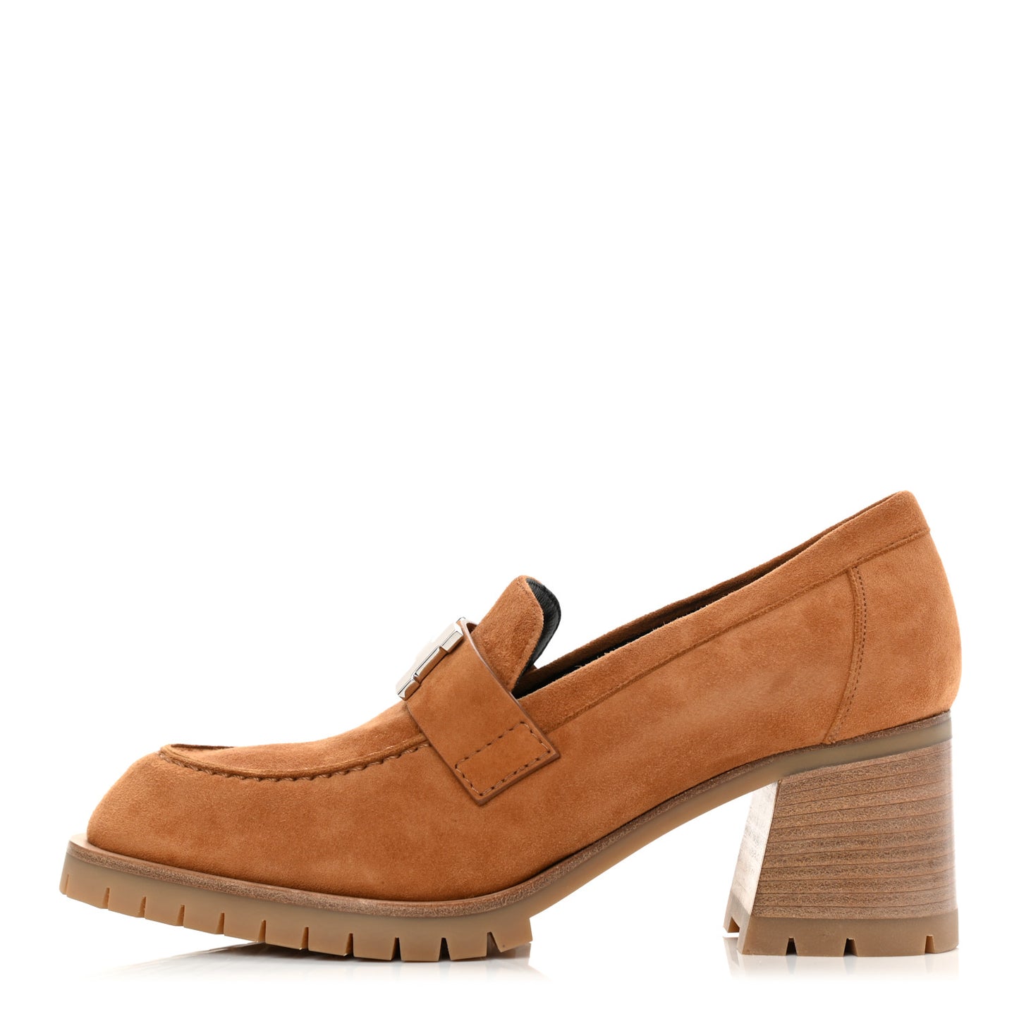 Suede Goatskin Womens Foch 60 Pumps 36 Naturel