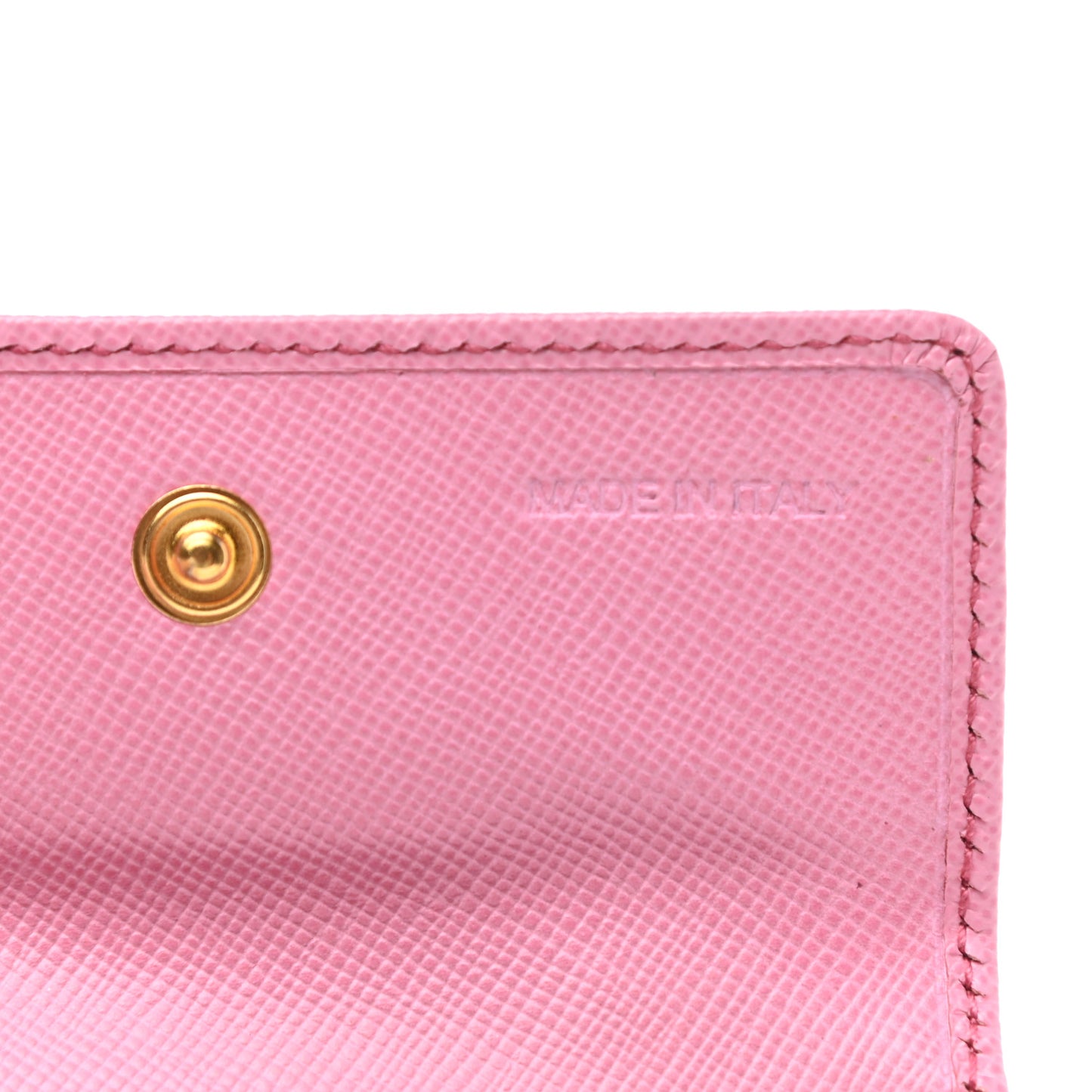 Saffiano Metal Flap Wallet Begonia