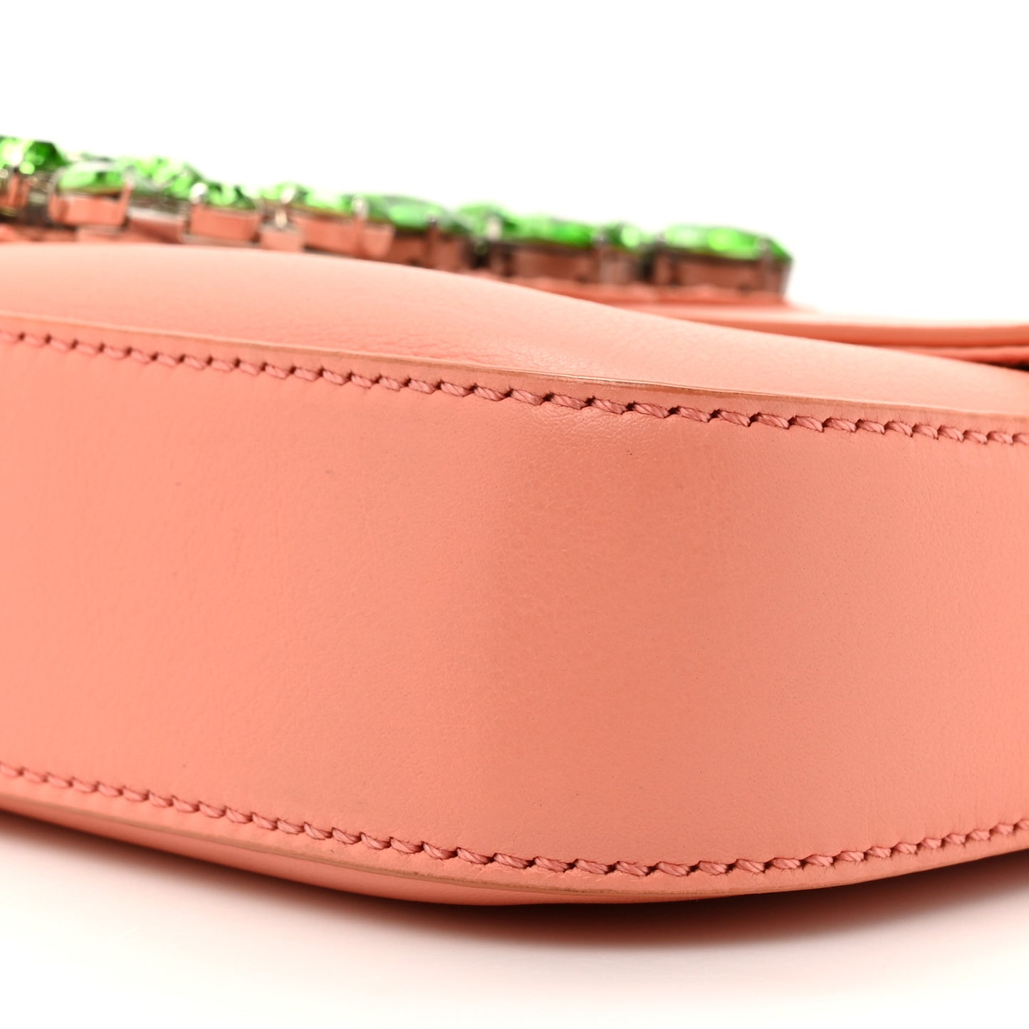 Vitello Flamingo Crystal Baguette Rosa Pesca