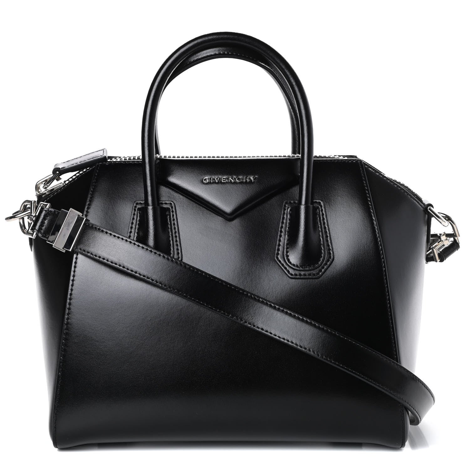 Givenchy Shiny Lord Calfskin Small Antigona Black 1 of 9