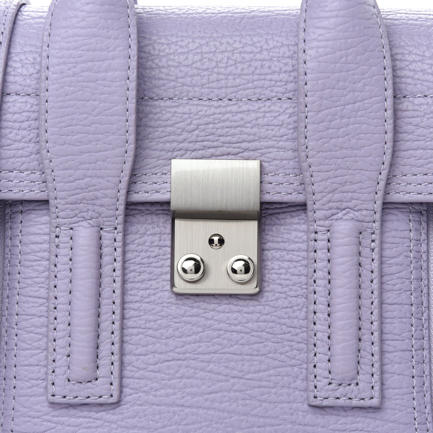 Textured Calfskin Mini Pashli Satchel Lilac