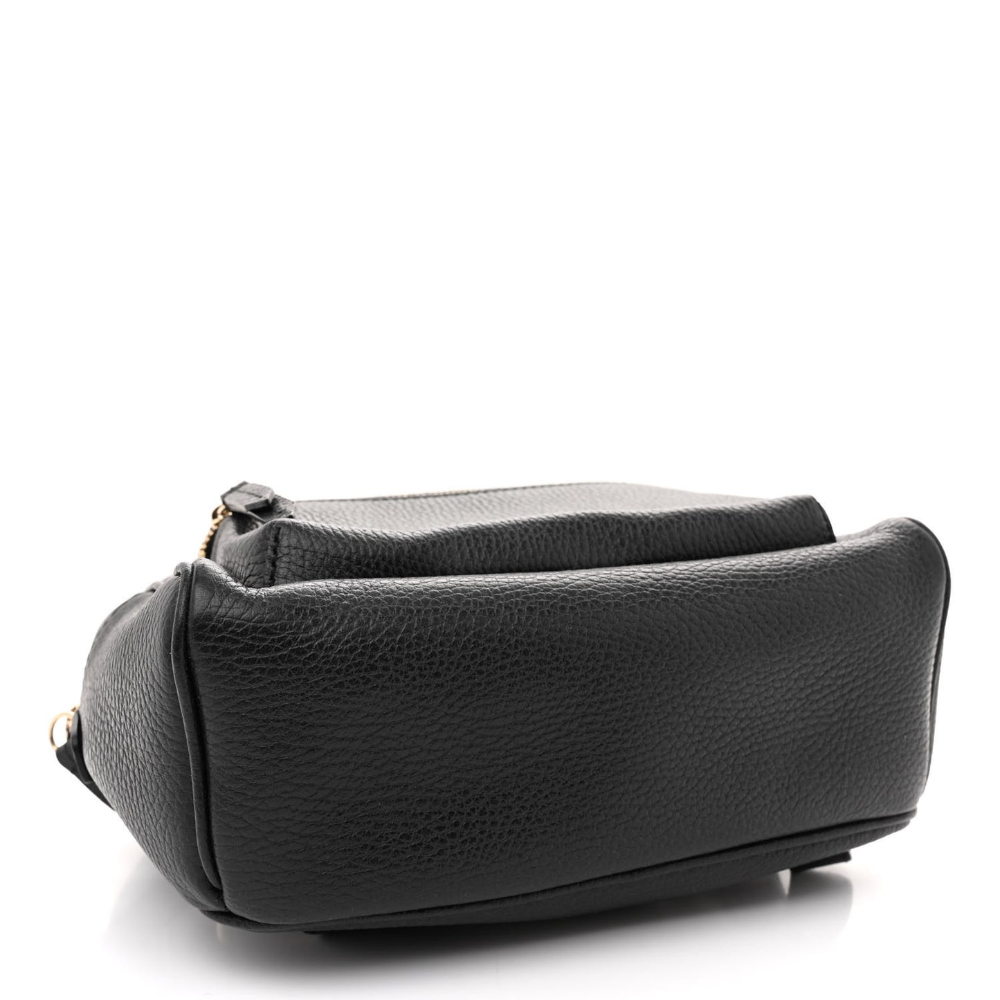 Pebbled Calfskin Soho Chain Backpack Black