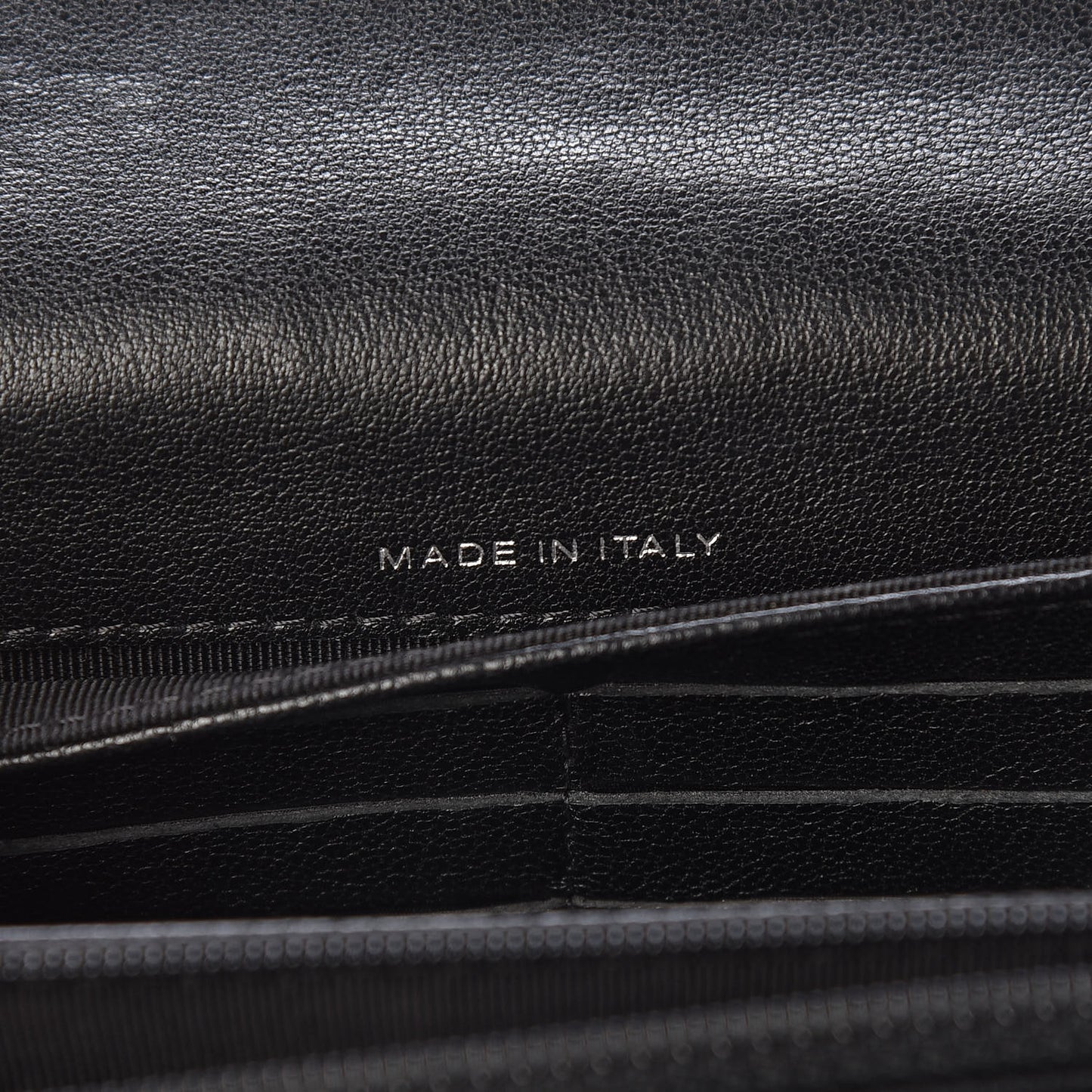 Sheepskin Chevron Quilted 2.55 Reissue Flap Wallet So Black