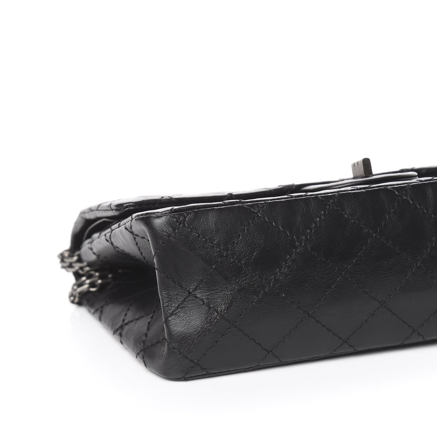 Chanel Aged Calfskin Quilted 2.55 Reissue 225 Flap Black 8 of 10