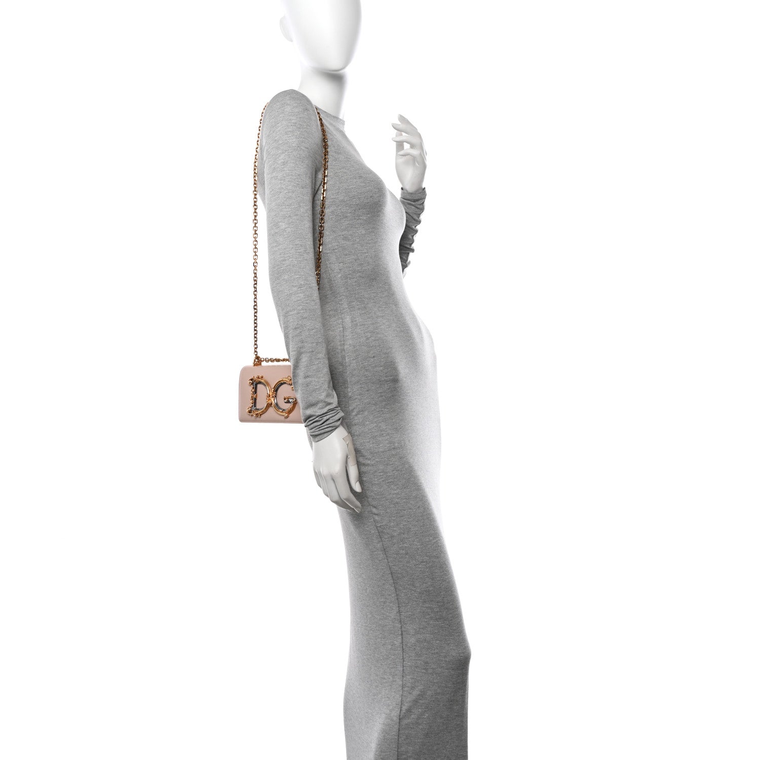 Dolce & Gabbana Nappa DG Girls Phone Shoulder Bag Cipria 2 of 10