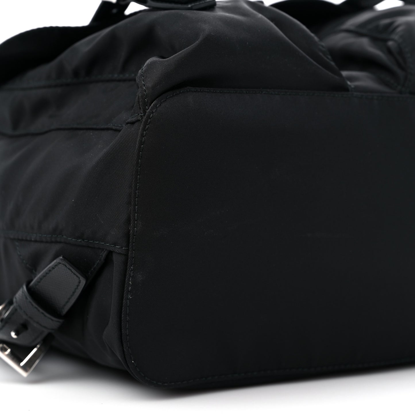 Tessuto Nylon Saffiano Small Backpack Black