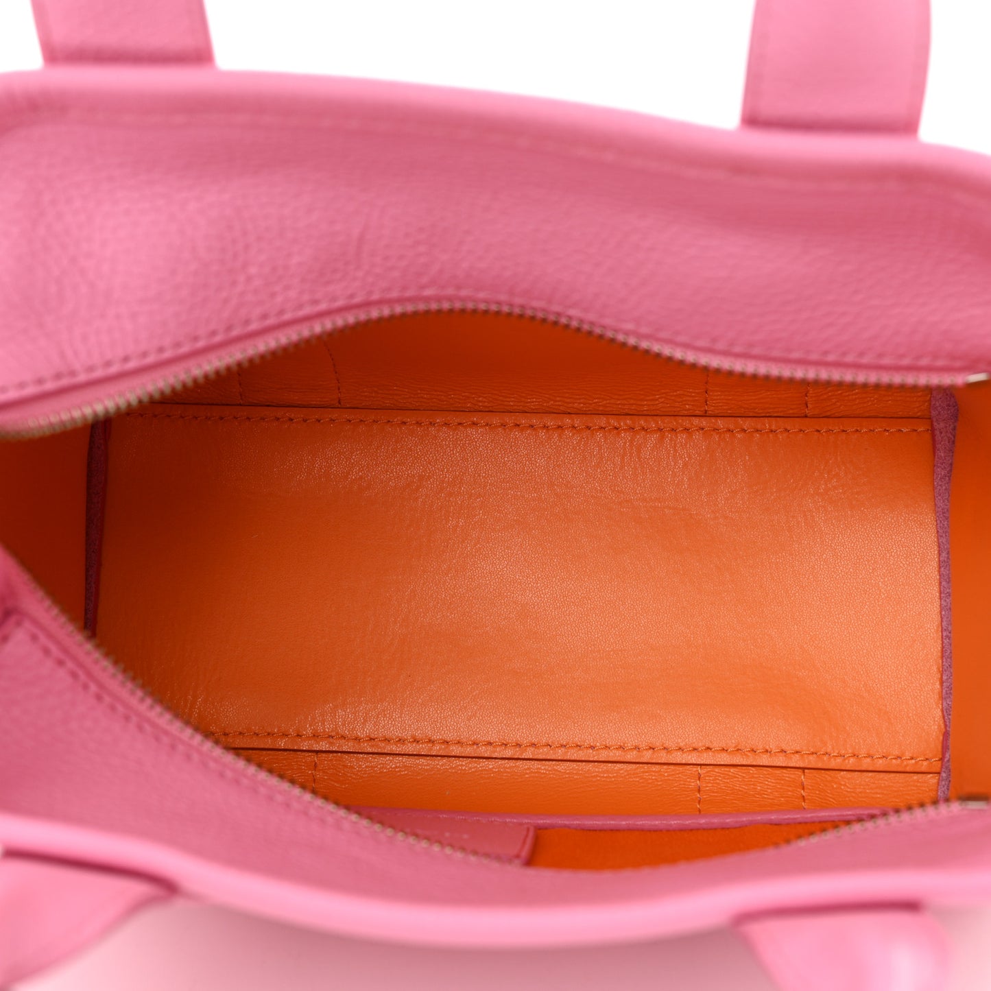 Grained Calfskin Small The Tote Bag Candy Pink