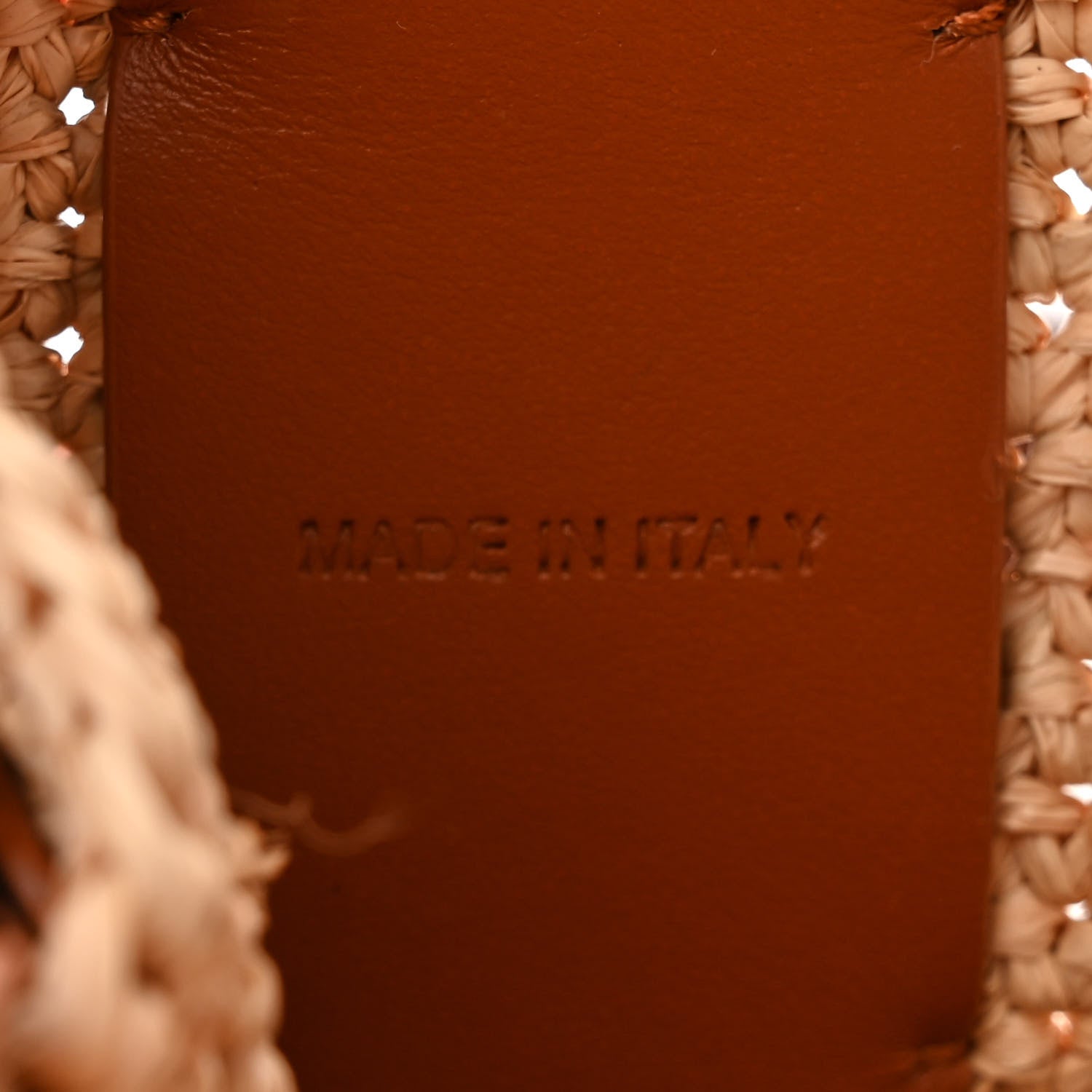 Christian Louboutin Raffia Calfskin Mini By My Side Tote Natural Cuoio 7 of 10