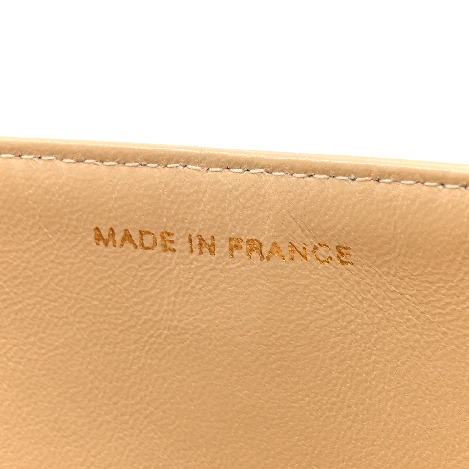Chanel Lambskin Quilted Medium Double Flap Beige 7 of 17