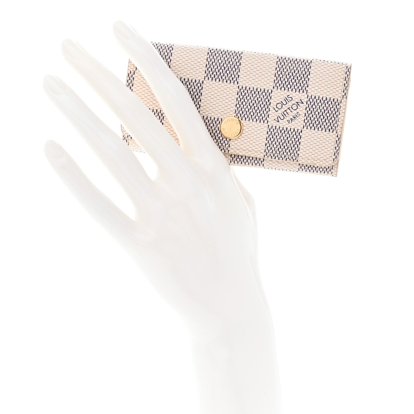 LOUIS VUITTON Damier Azur Multicles 4 Key Holder