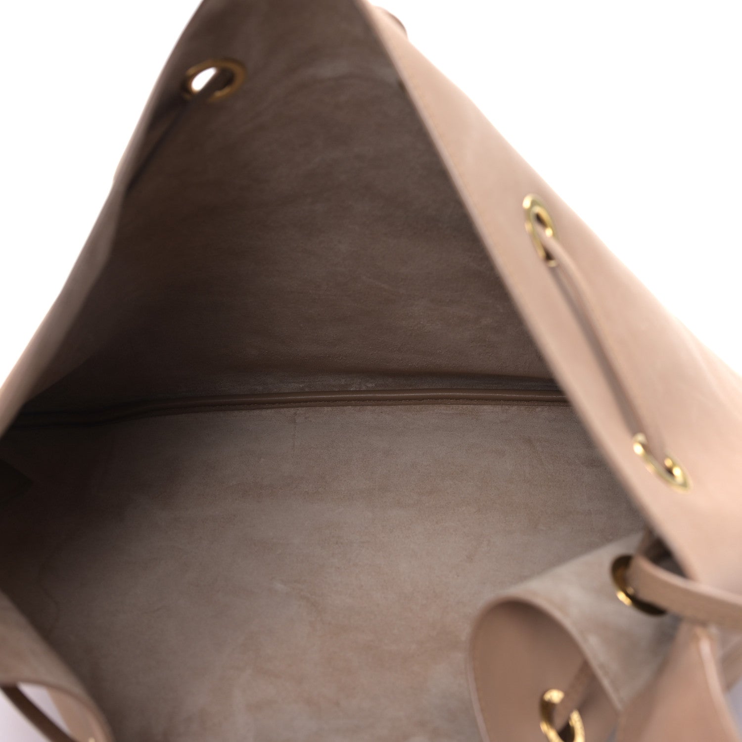 Saint Laurent Smooth Calfskin Paris VII Large Flat Hobo Biscuit Beige 6 of 9