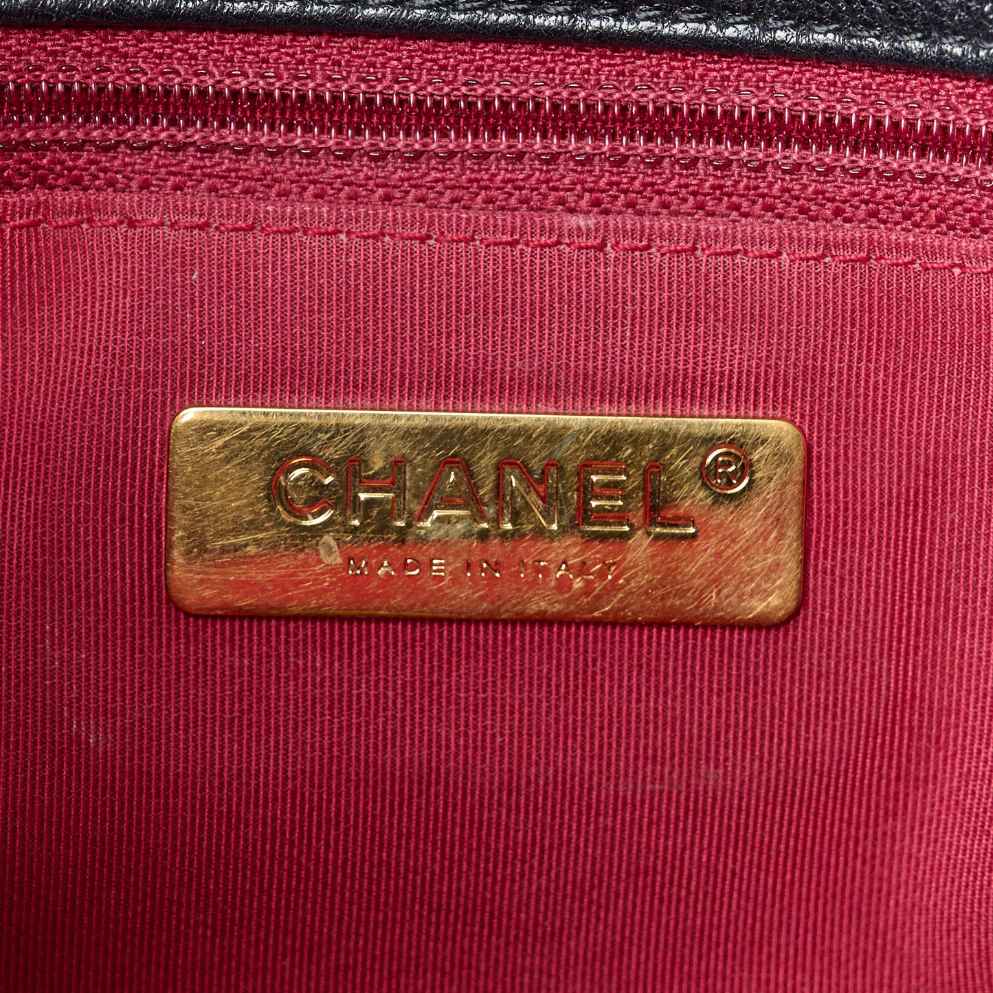Goatskin Quilted Medium Chanel 19 Flap Black