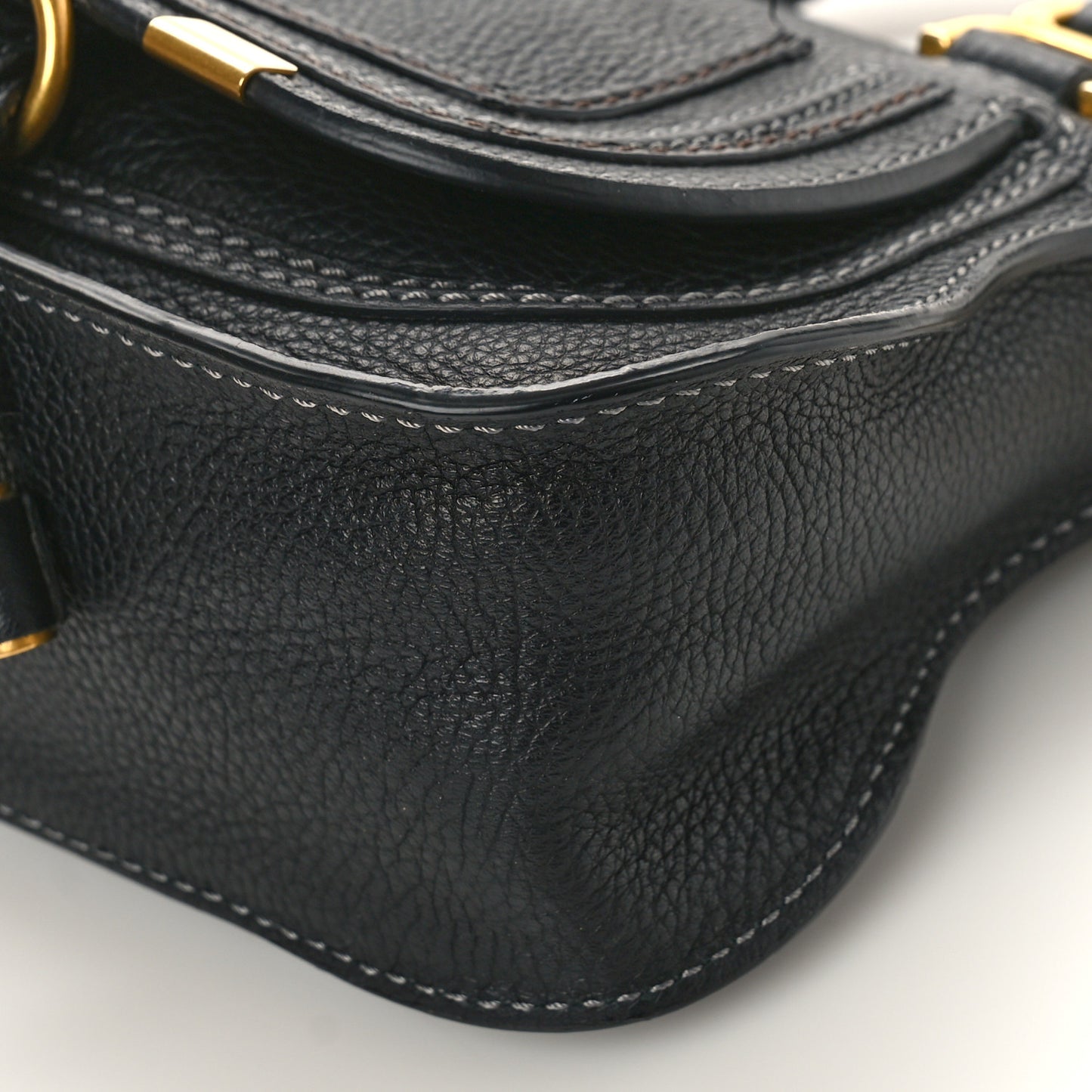 Calfskin Mini Marcie Satchel Black