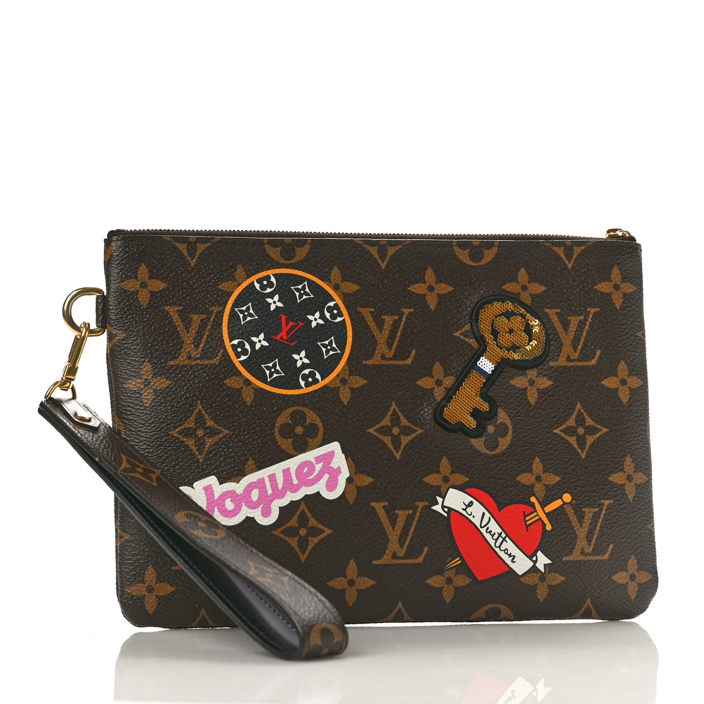 Monogram Travel Stickers City Pouch