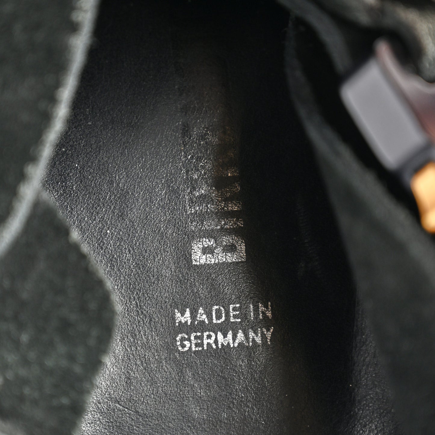 X BIRKENSTOCK Felted Wool Nubuck Calfskin Tokio Mule 42 Black