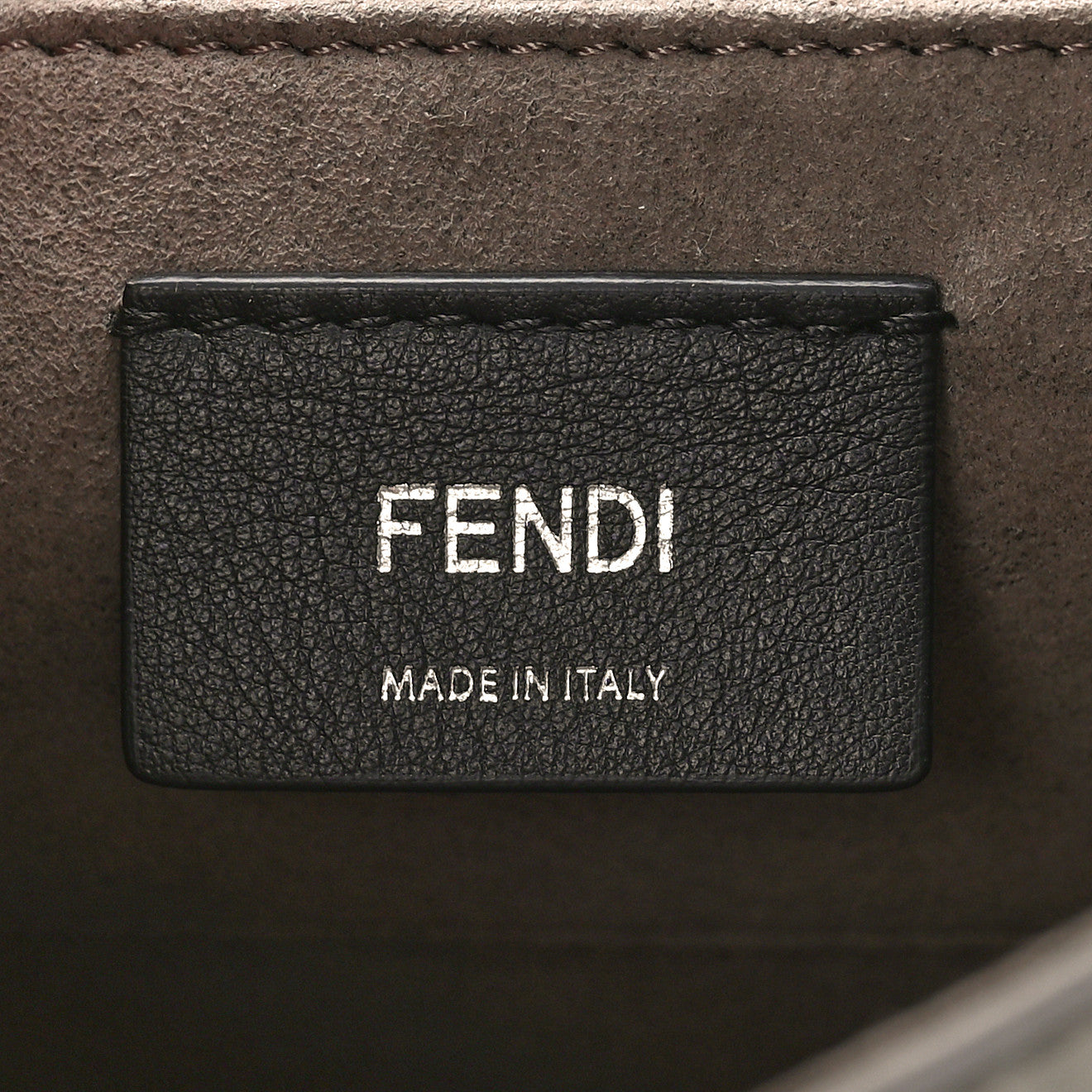 Vitello Century Opaco F is Fendi Small Kan I Shoulder Bag Grigio Perla