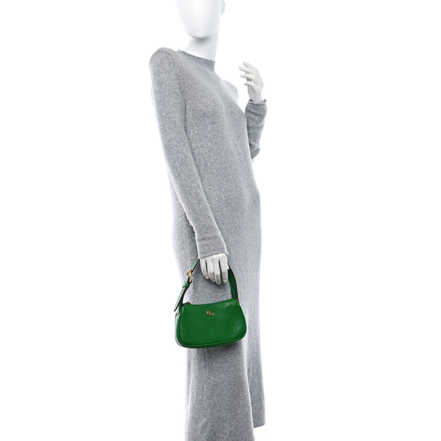 Gucci Goatskin Mini Aphrodite Shoulder Bag New Shamarock 2 of 9