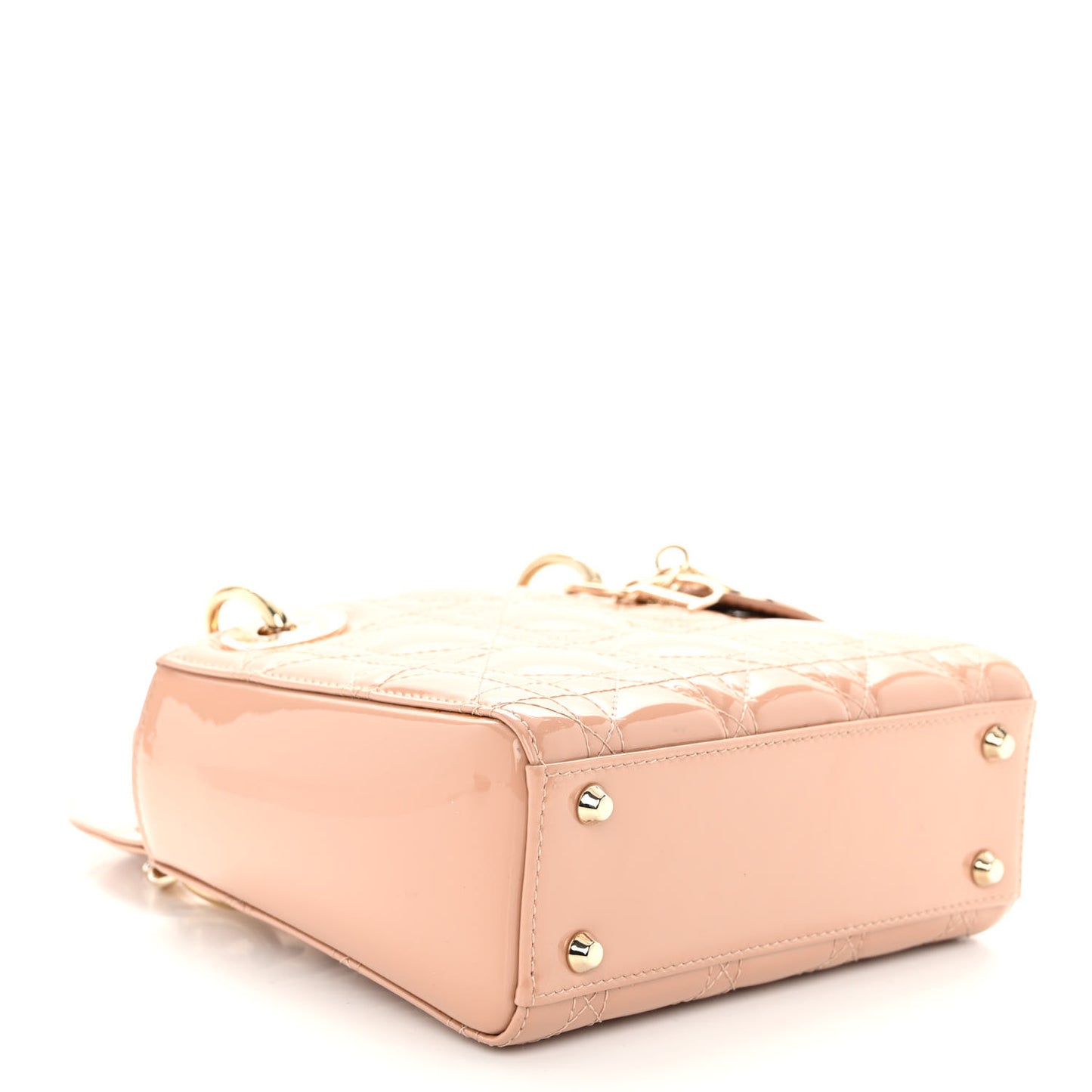 Patent Cannage Mini Lady Dior Light Pink