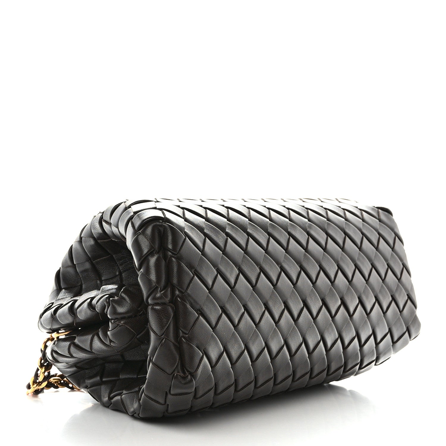 Bottega Veneta Nappa Intrecciato Teen The Lauren 1980 Clutch With Chain Fondant 4 of 10