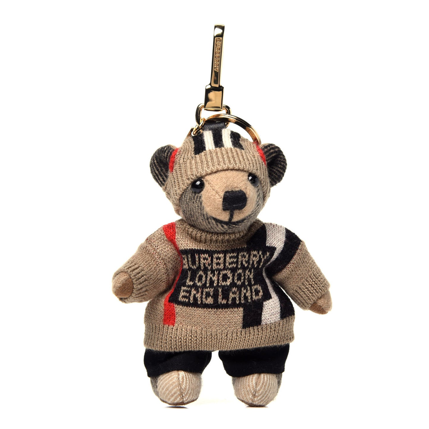 Thomas Sweater Teddy Bear Keychain Charm