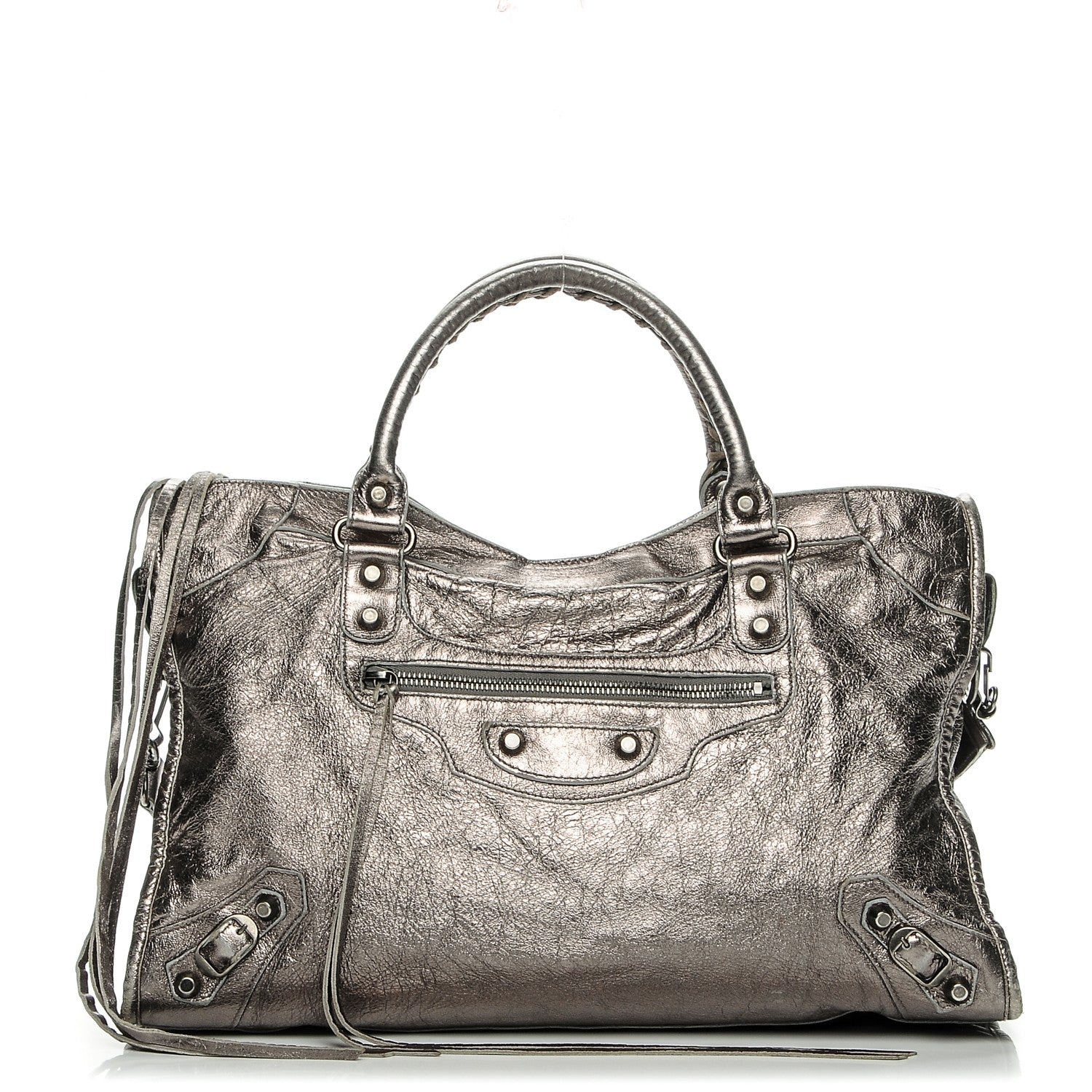 Balenciaga Agneau Classic Hardware City Pewter 190939 – FASHIONPHILE