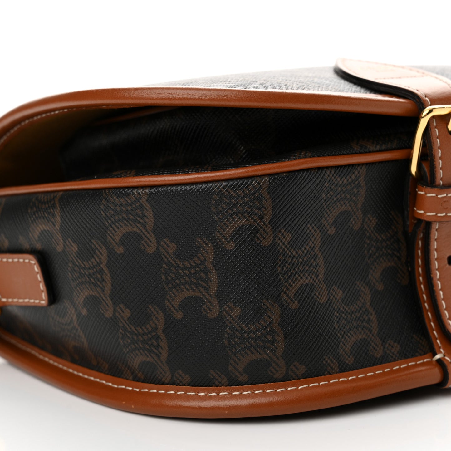 Triomphe Canvas Medium Folco Bag Tan