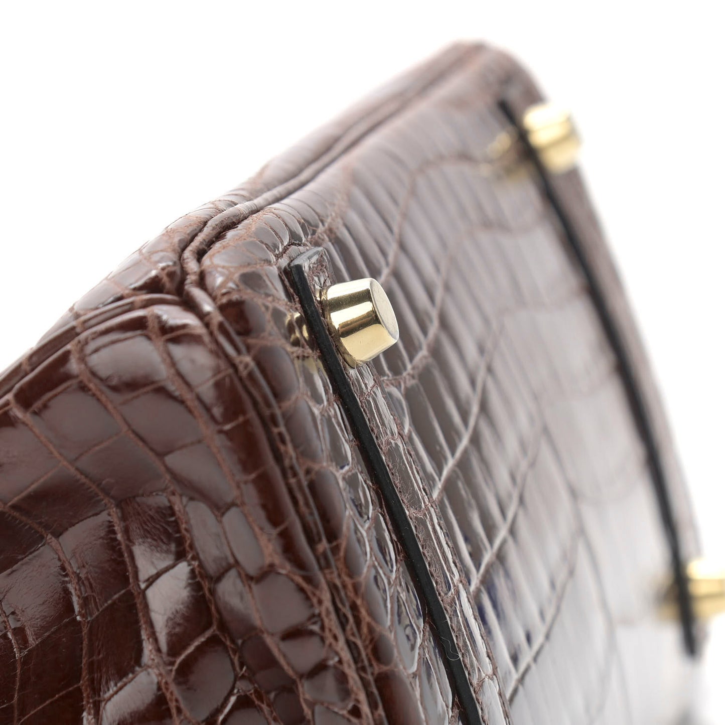 Shiny Niloticus Crocodile Birkin 25 Miel