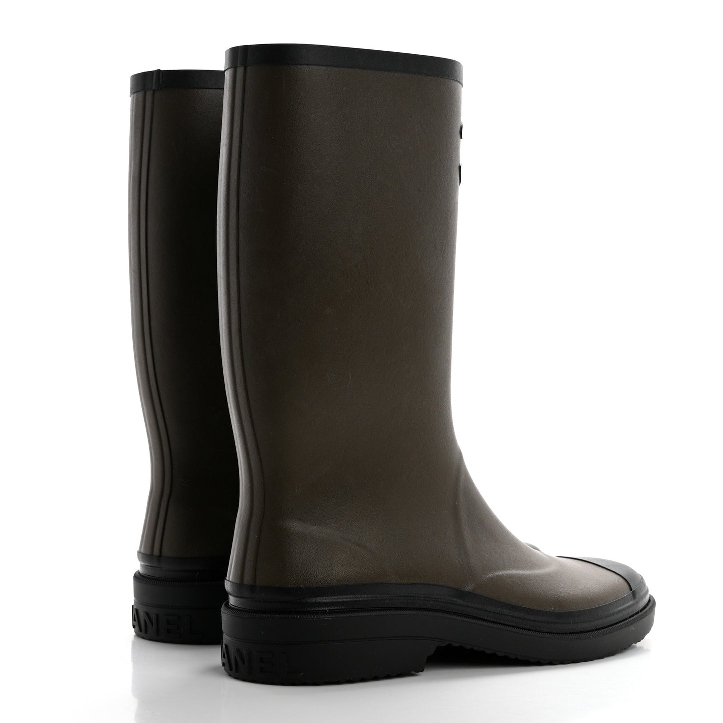 Caoutchouk CC High Boots 41 Khaki Black
