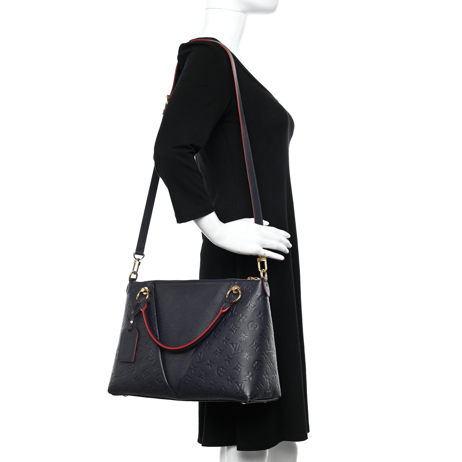 Louis Vuitton Empreinte V Tote MM Marine Rouge 2 of 11