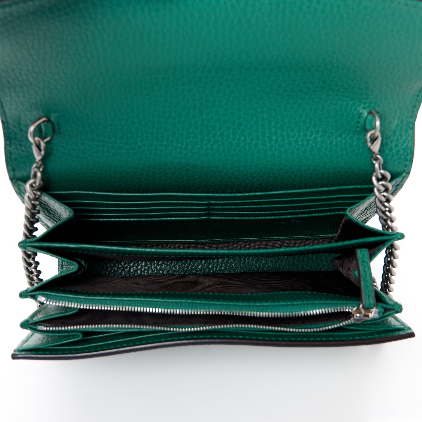 Calfskin Mini Dionysus Chain Wallet Emerald