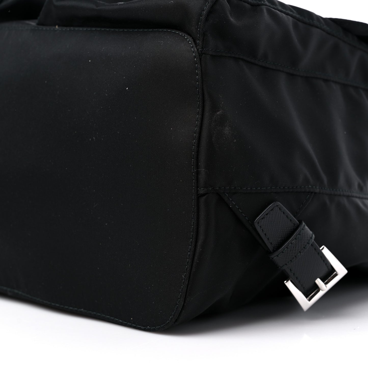 Tessuto Nylon Saffiano Medium Backpack Black