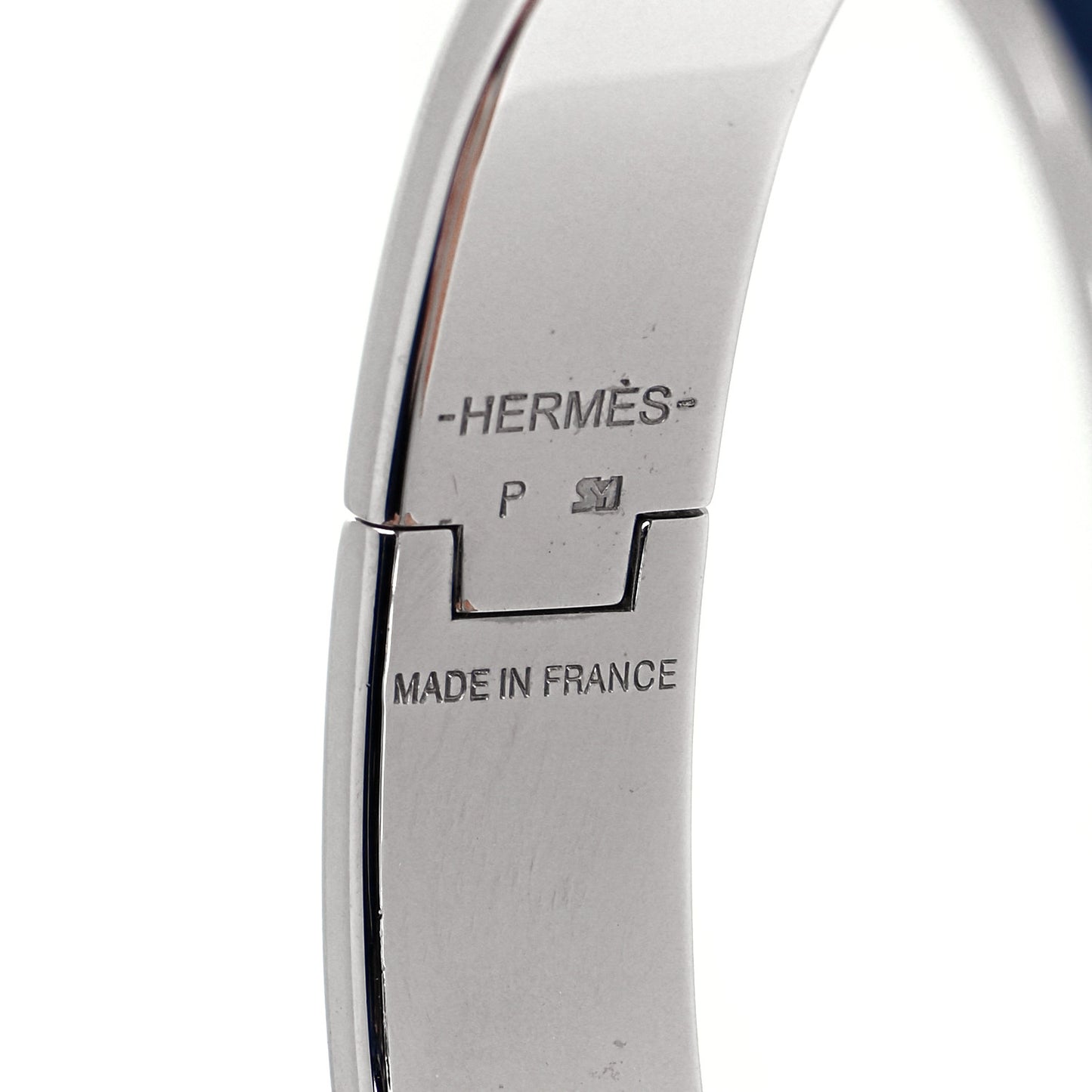 Enamel Narrow Clic Clac H Bracelet PM Indigo