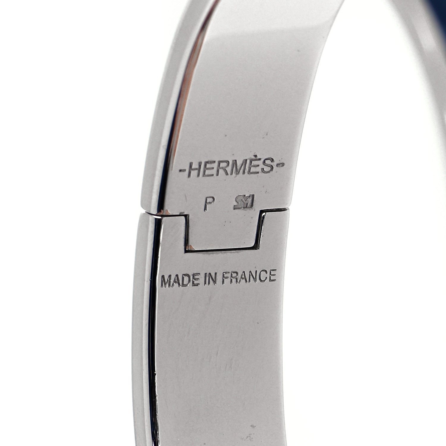 Hermes Enamel Narrow Clic Clac H Bracelet PM Indigo 4 of 6