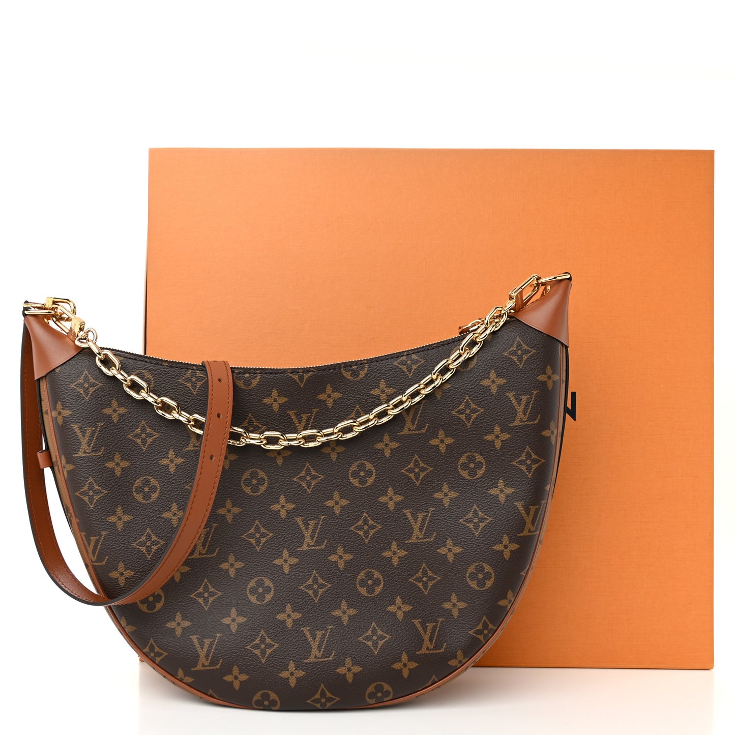 Reverse Monogram Loop Hobo