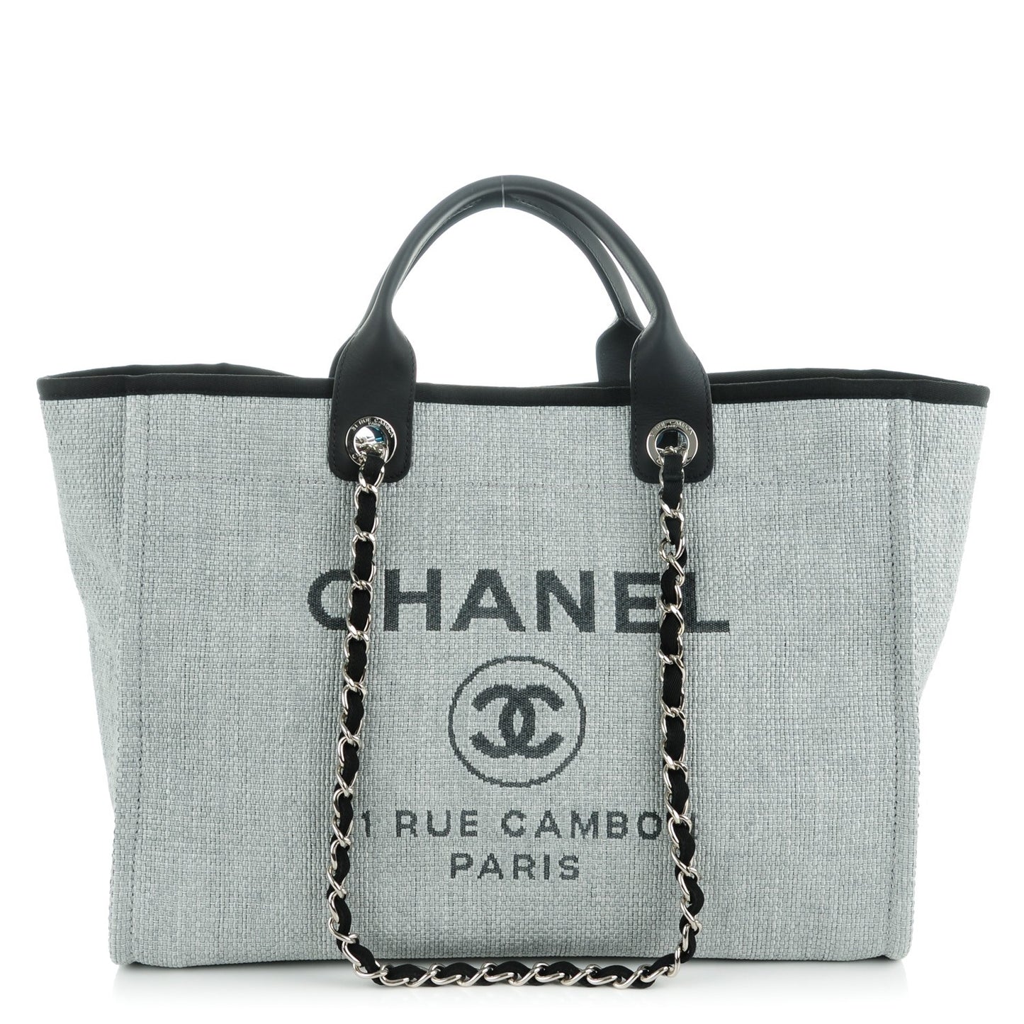 Canvas Large Deauville Tote Grey